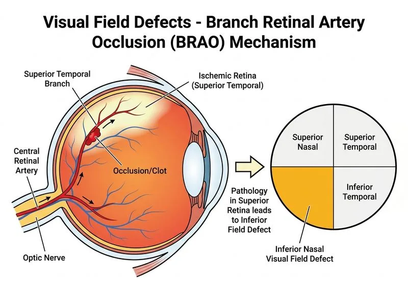 Visual Field Defects diagram