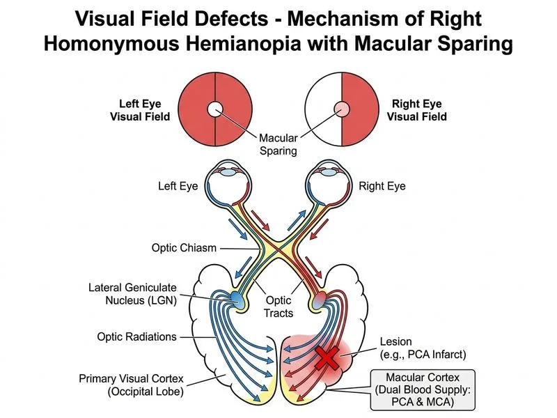 Visual Field Defects diagram