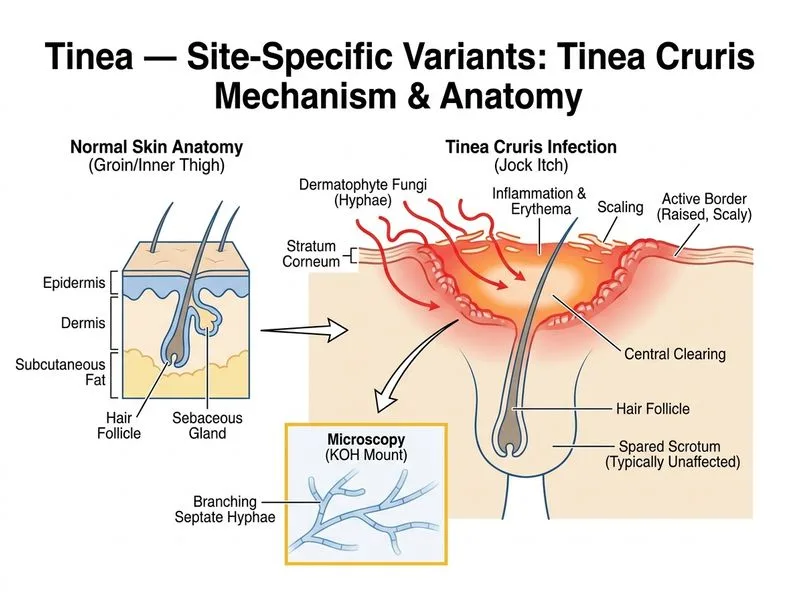 Tinea — Site-Specific Variants diagram