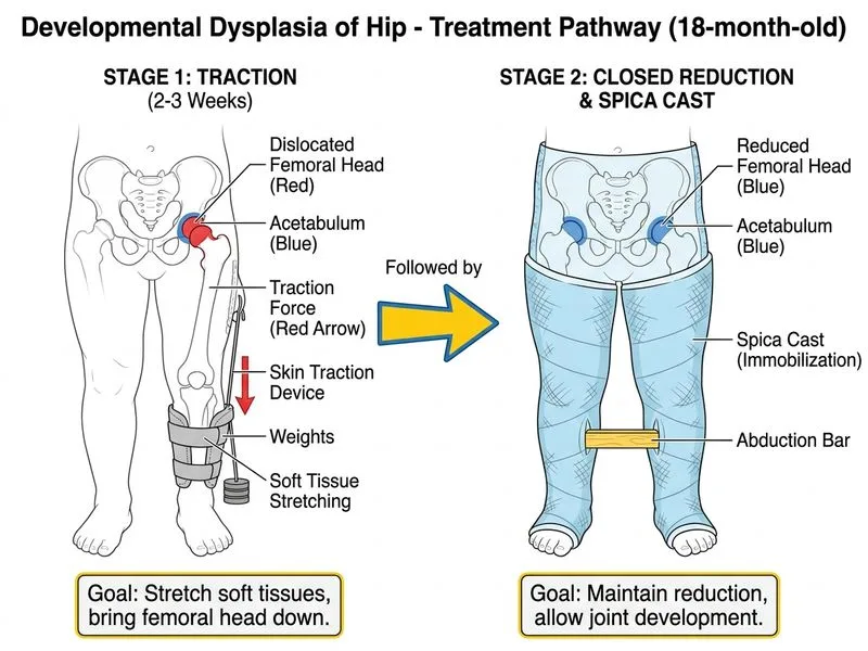 Developmental Dysplasia of Hip diagram