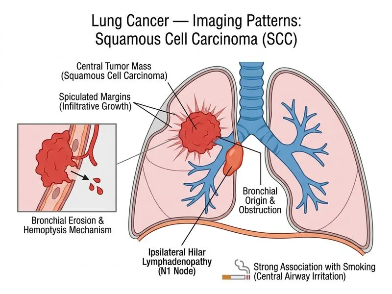 Lung Cancer — Imaging Patterns diagram