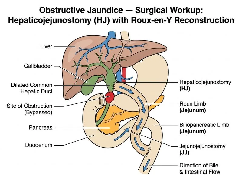 Obstructive Jaundice — Surgical Workup diagram