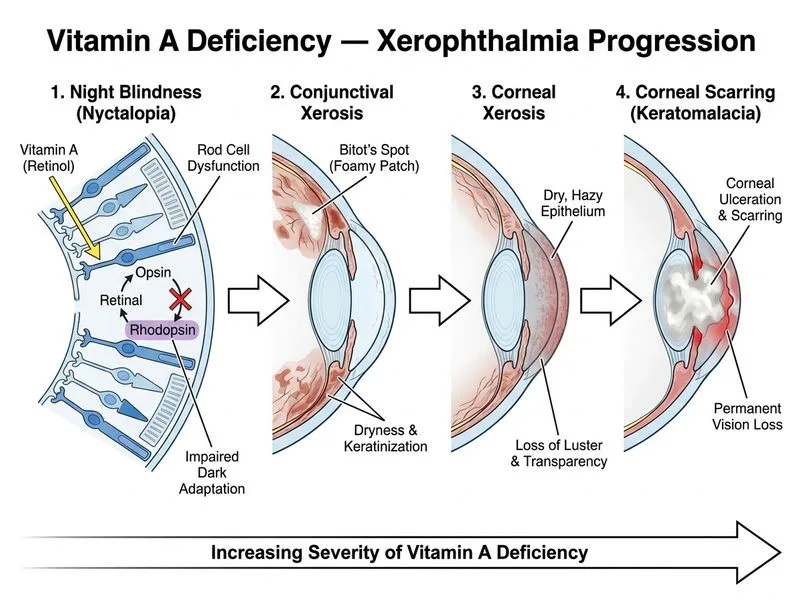 Vitamin A Deficiency — Xerophthalmia diagram