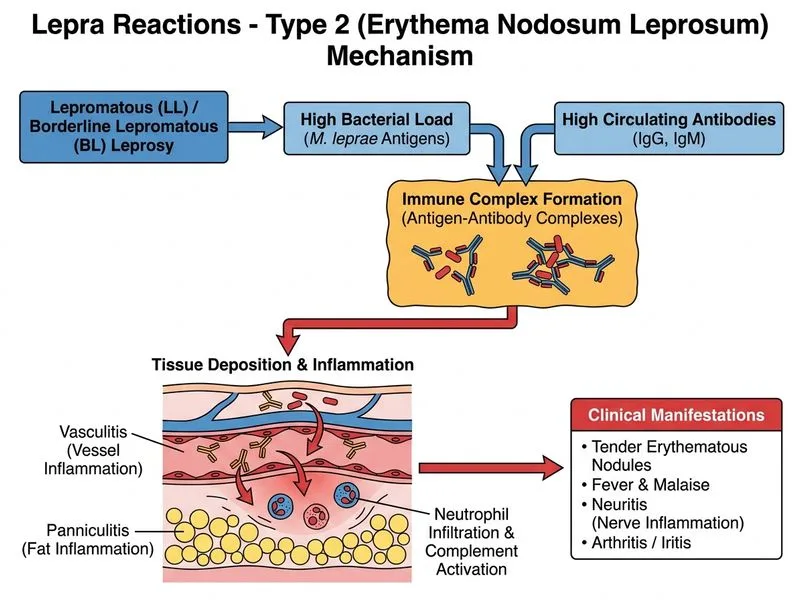Lepra Reactions diagram