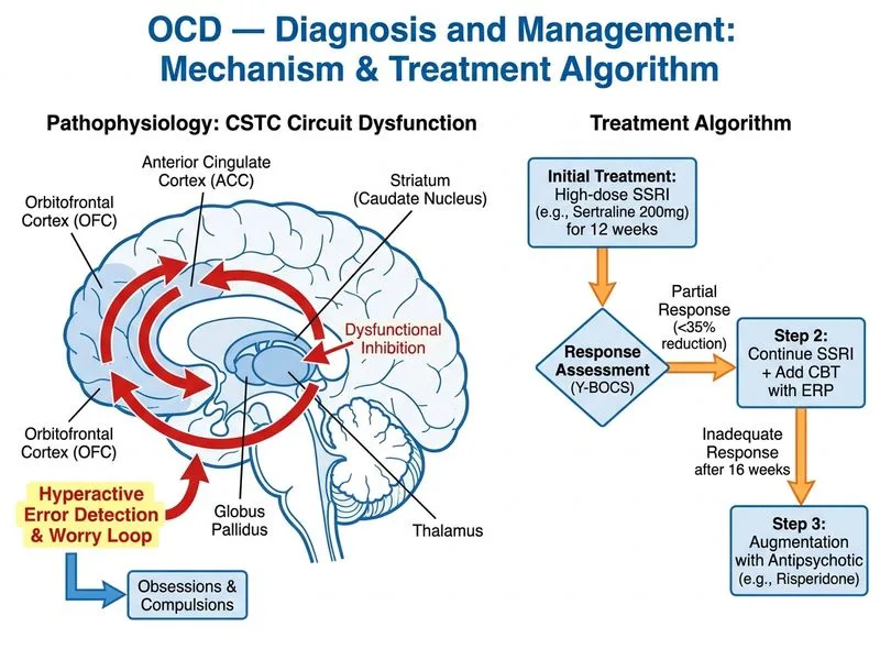 OCD — Diagnosis and Management diagram
