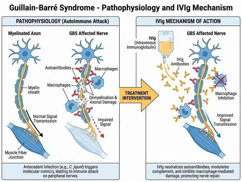 Guillain-Barré Syndrome diagram