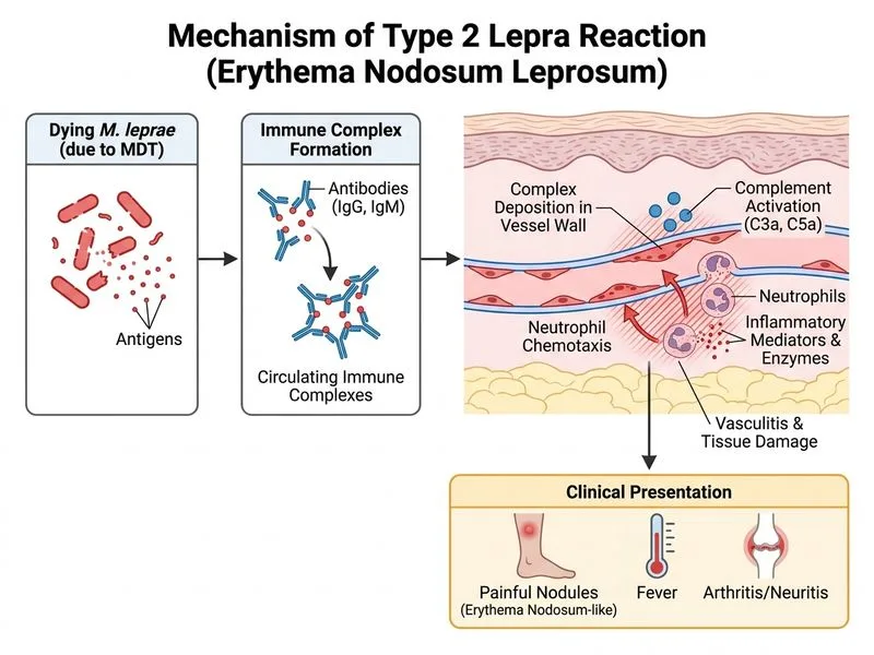 Lepra Reactions diagram