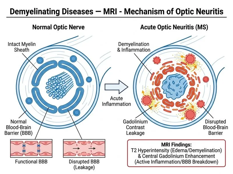 Demyelinating Diseases — MRI diagram
