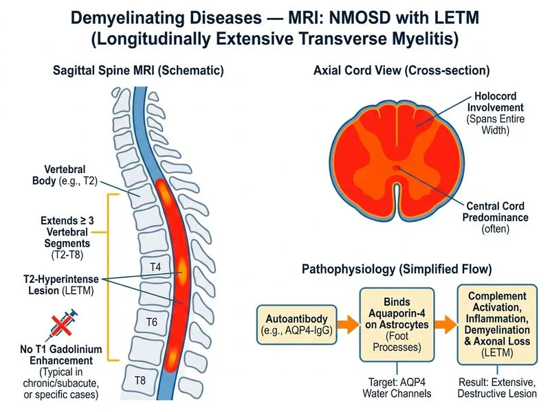 Demyelinating Diseases — MRI diagram