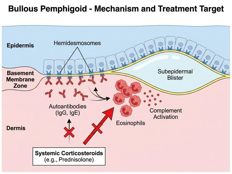 Bullous Pemphigoid diagram