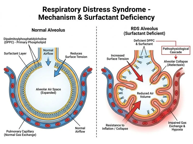 Respiratory Distress Syndrome diagram