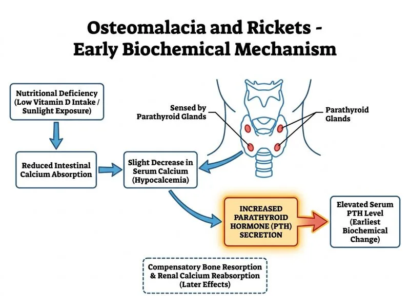 Osteomalacia and Rickets diagram