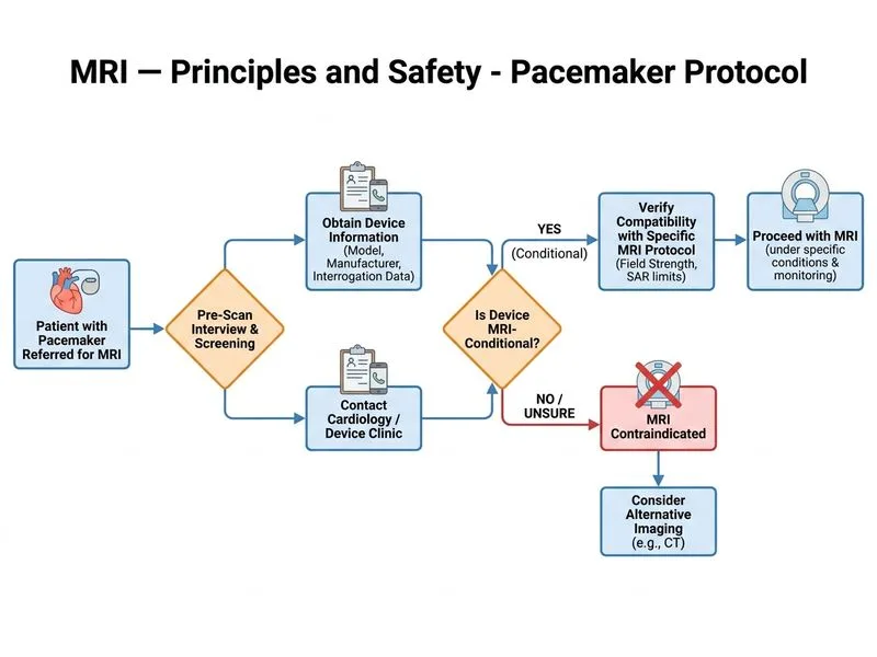 MRI — Principles and Safety diagram