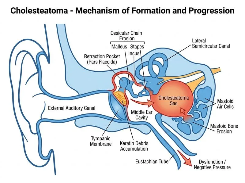 Cholesteatoma diagram