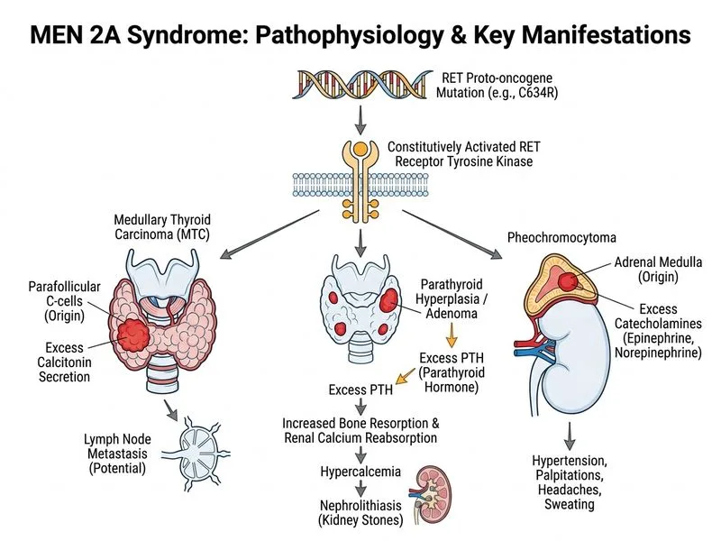MEN Syndromes diagram
