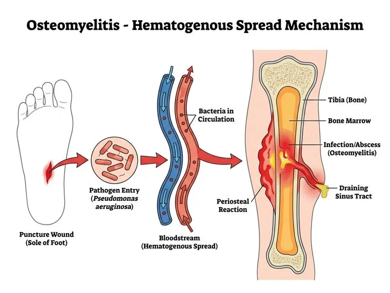 Osteomyelitis diagram