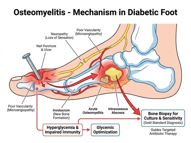Osteomyelitis diagram