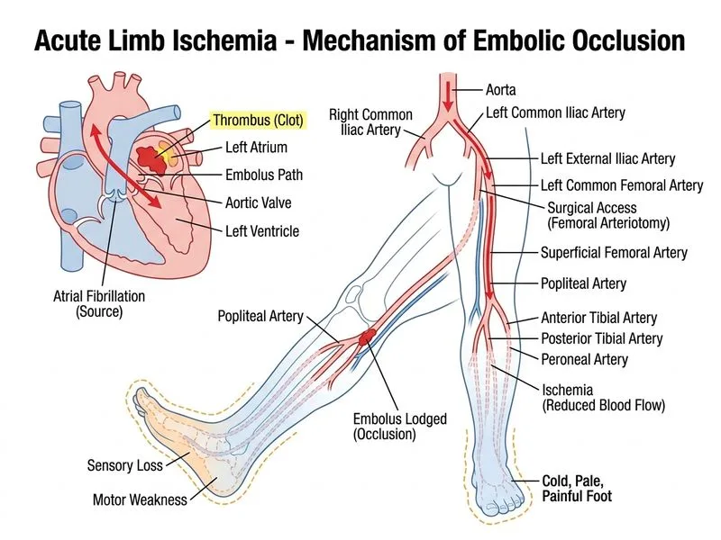 Acute Limb Ischemia diagram