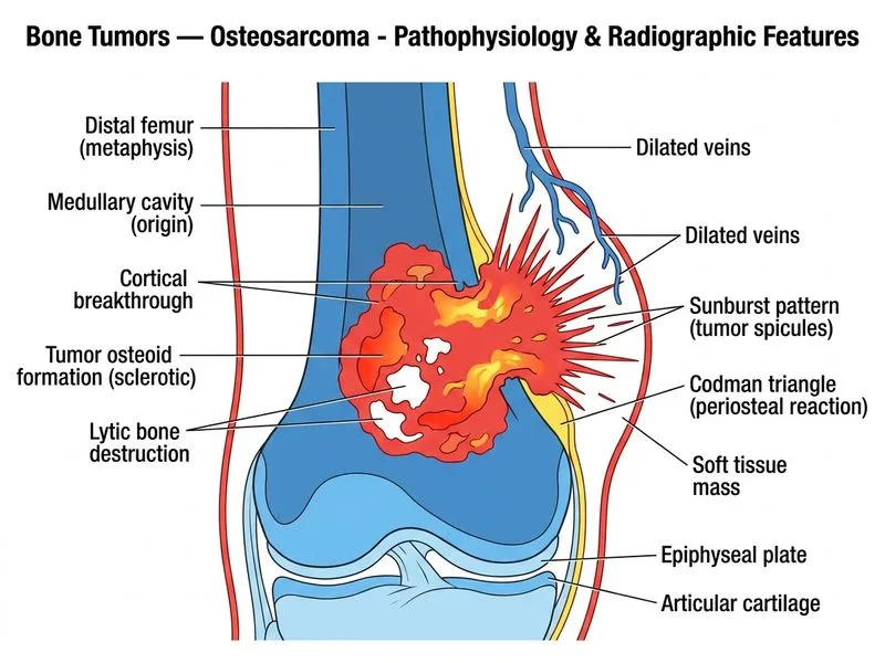 Bone Tumors — Osteosarcoma diagram