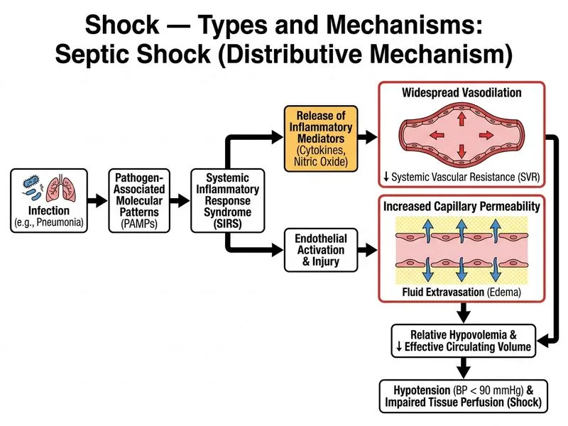 Shock — Types and Mechanisms diagram