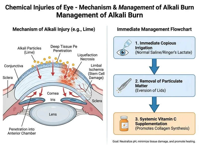 Chemical Injuries of Eye diagram