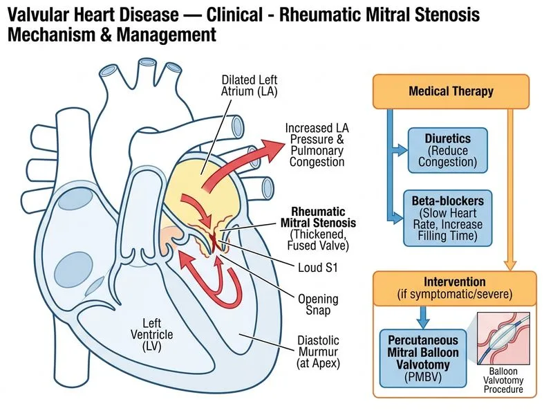 Valvular Heart Disease — Clinical diagram