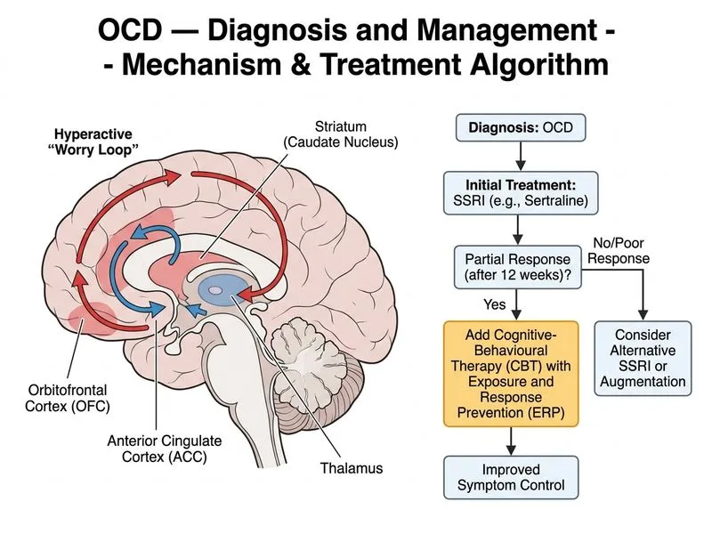 OCD — Diagnosis and Management diagram
