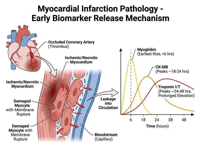 Myocardial Infarction Pathology diagram