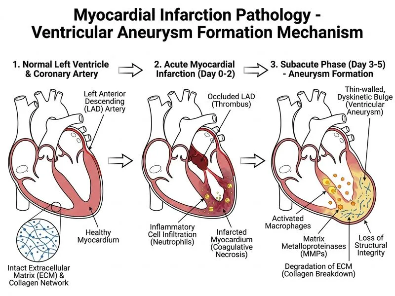 Myocardial Infarction Pathology diagram
