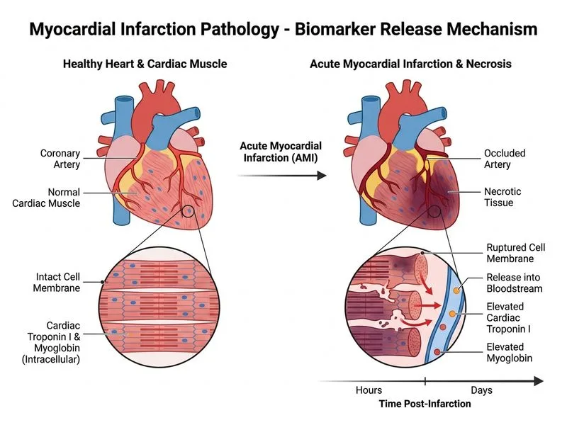 Myocardial Infarction Pathology diagram
