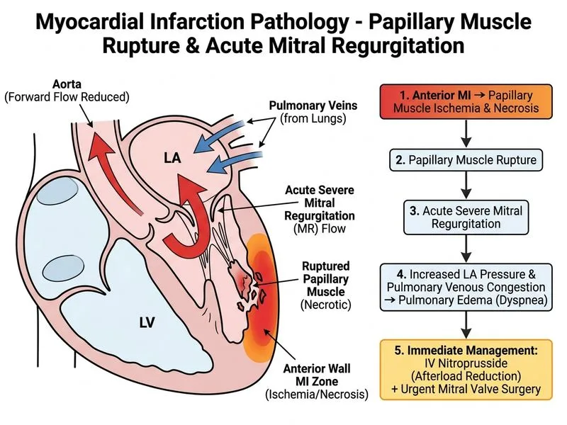 Myocardial Infarction Pathology diagram