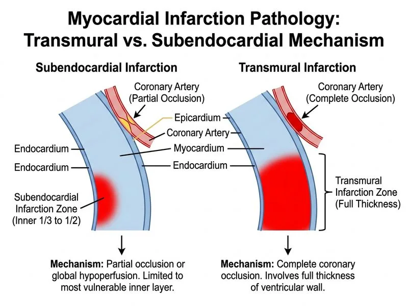 Myocardial Infarction Pathology diagram