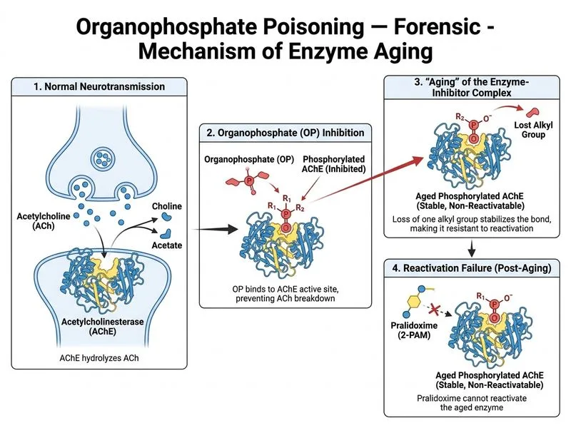 Organophosphate Poisoning — Forensic diagram