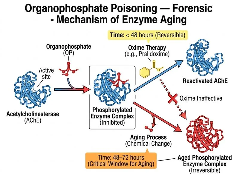 Organophosphate Poisoning — Forensic diagram