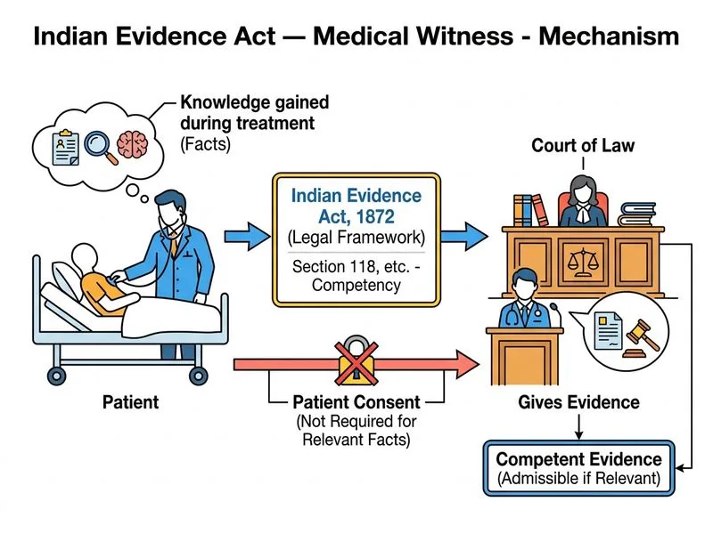Indian Evidence Act — Medical Witness diagram