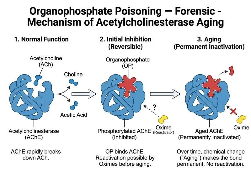 Organophosphate Poisoning — Forensic diagram