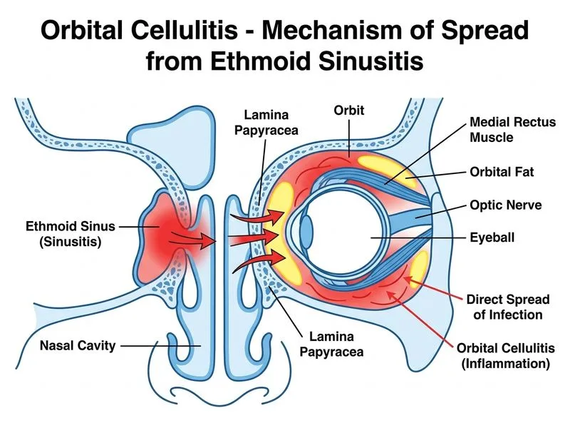 Orbital Cellulitis diagram