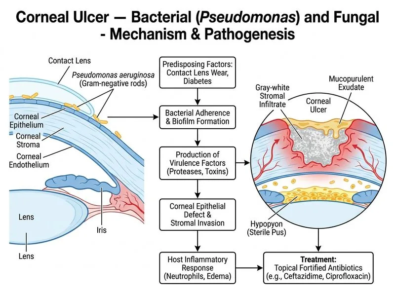 Corneal Ulcer — Bacterial and Fungal diagram