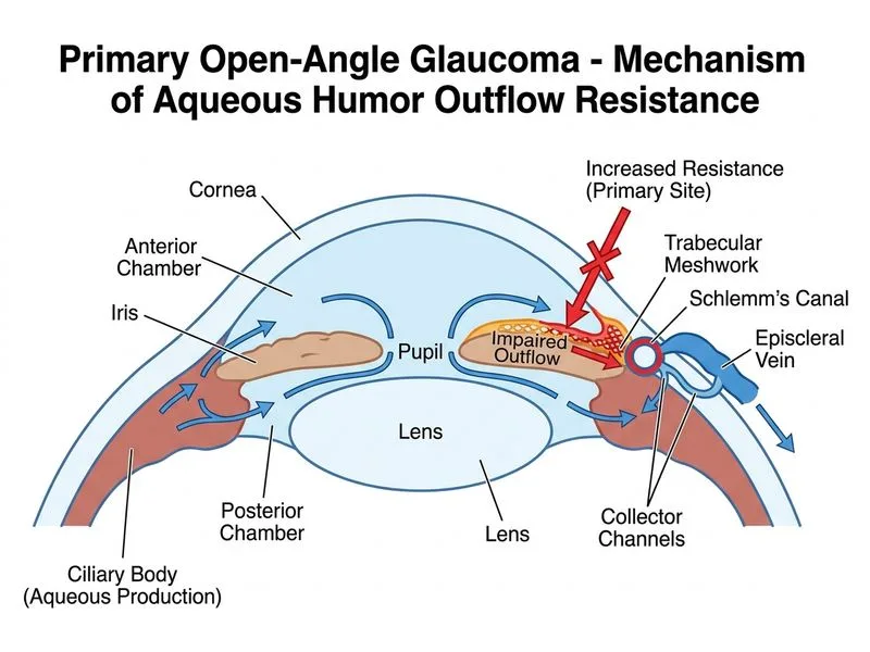 Primary Open-Angle Glaucoma diagram