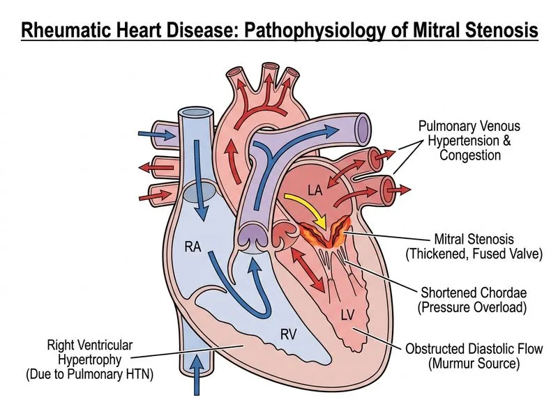 Rheumatic Heart Disease diagram