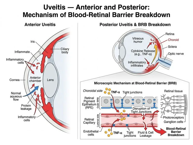 Uveitis — Anterior and Posterior diagram