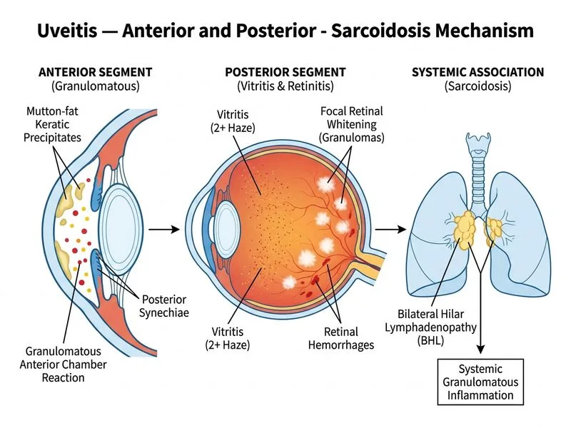 Uveitis — Anterior and Posterior diagram