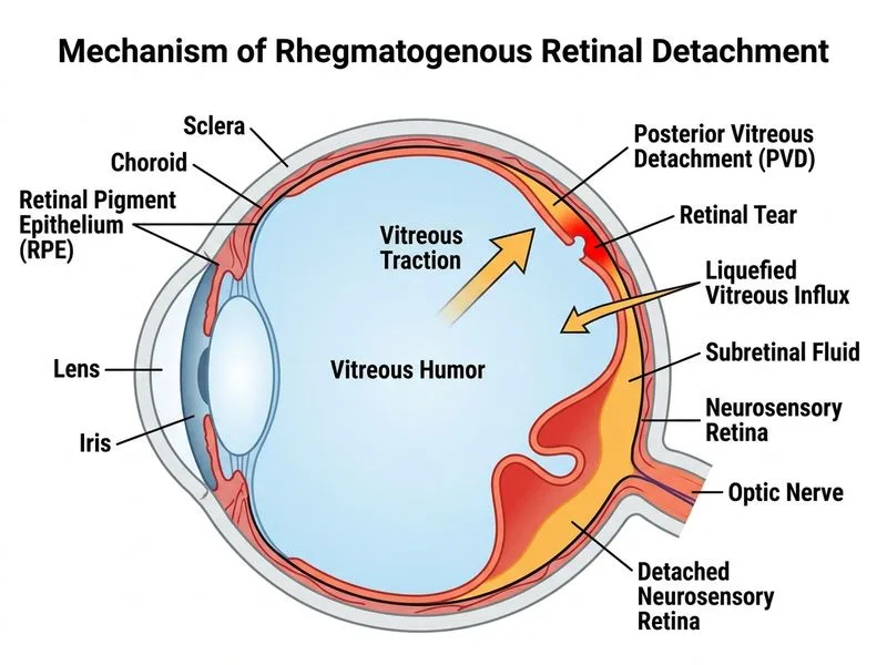 Retinal Detachment diagram