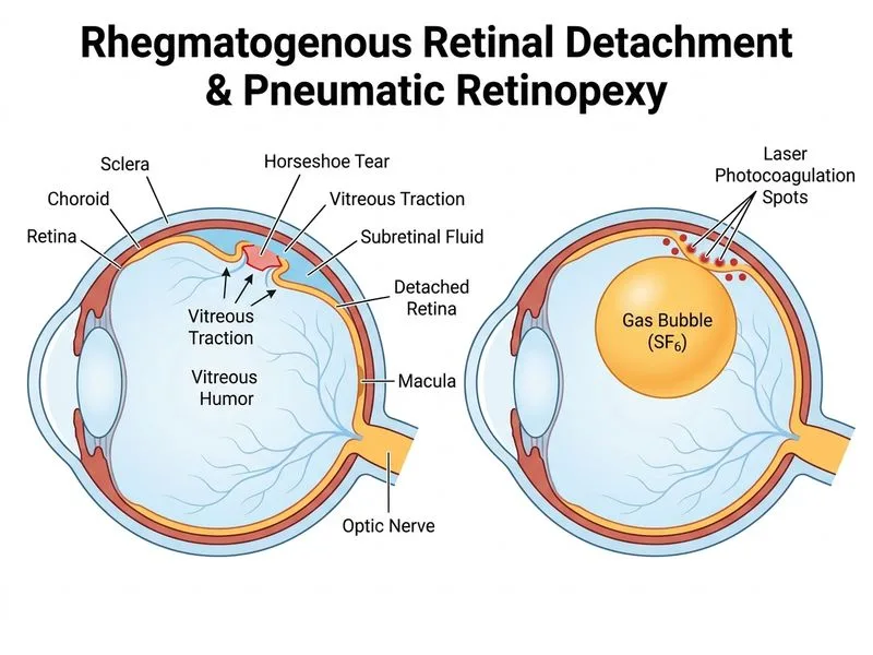 Retinal Detachment diagram
