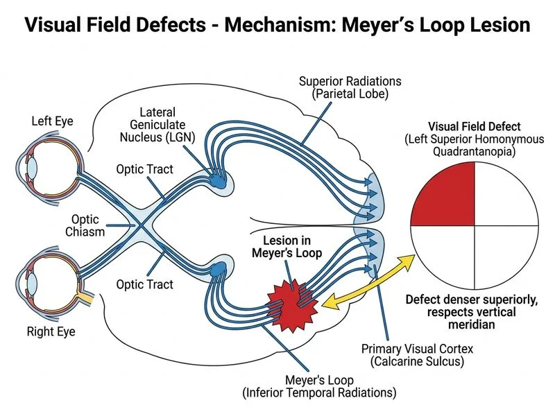 Visual Field Defects diagram