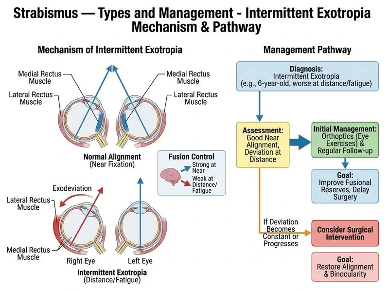 Strabismus — Types and Management diagram