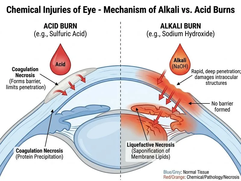 Chemical Injuries of Eye diagram