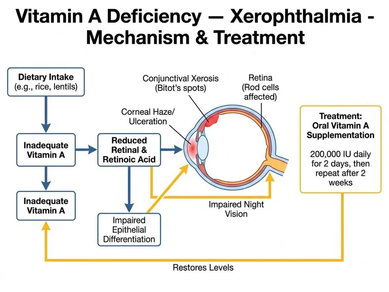 Vitamin A Deficiency — Xerophthalmia diagram