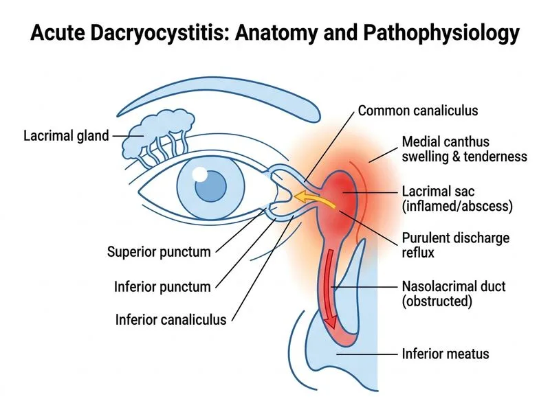 Dacryocystitis diagram