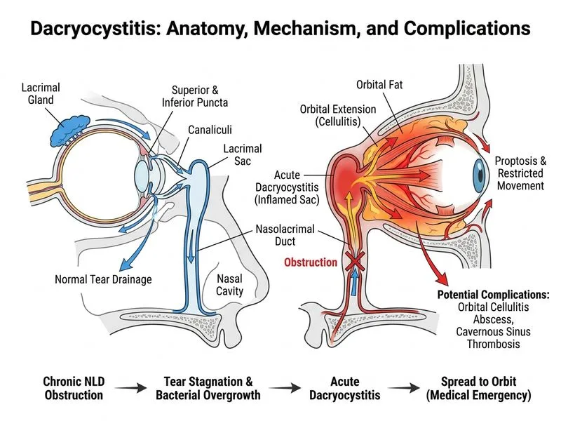 Dacryocystitis diagram